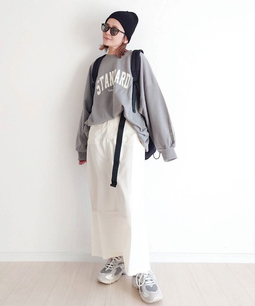 CORNERS(コーナーズ)の「【CORNERS by yui】ベルト付きベイカーナロースカート(スカート・レディース・カーキ/ブラック/オフホワイト/ピンク・M/L)」の14枚目の写真