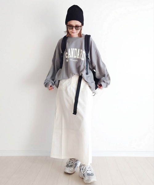 CORNERS(コーナーズ)の「【CORNERS by yui】ベルト付きベイカーナロースカート(スカート・レディース・カーキ/ブラック/オフホワイト/ピンク・M/L)」の5枚目の写真