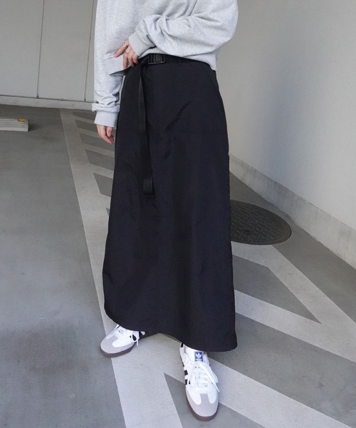 CORNERS(コーナーズ)の「【CORNERS by yui】ベルト付きベイカーナロースカート(スカート・レディース・カーキ/ブラック/オフホワイト/ピンク・M/L)」の17枚目の写真