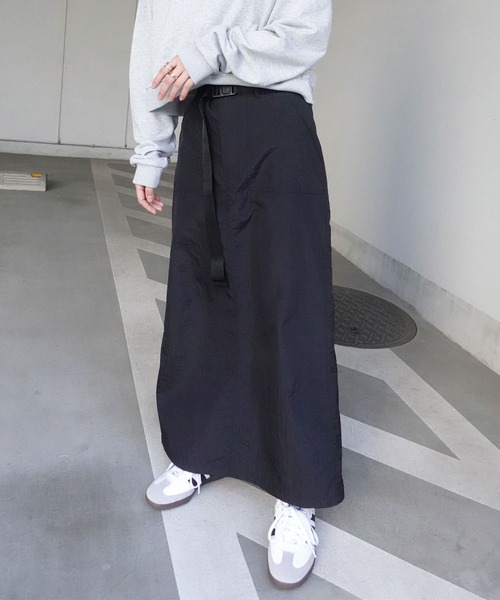 CORNERS(コーナーズ)の「【CORNERS by yui】ベルト付きベイカーナロースカート(スカート・レディース・カーキ/ブラック/オフホワイト/ピンク・M/L)」の18枚目の写真