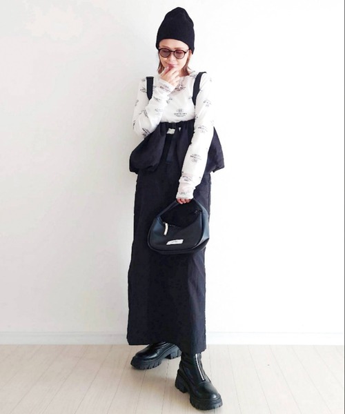 CORNERS(コーナーズ)の「【CORNERS by yui】ベルト付きベイカーナロースカート(スカート・レディース・カーキ/ブラック/オフホワイト/ピンク・M/L)」の20枚目の写真