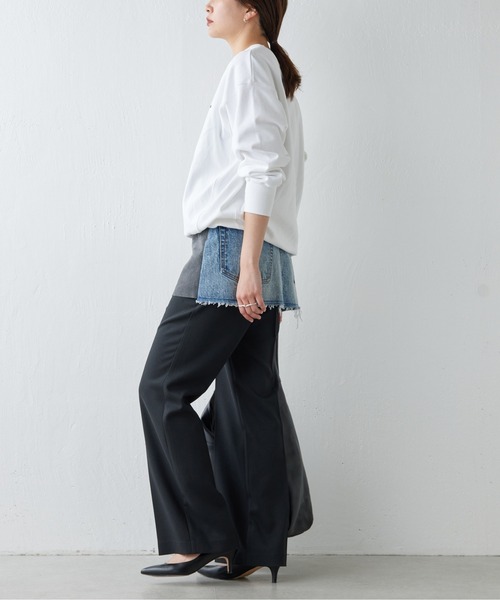 GALLARDAGALANTE（ガリャルダガランテ）の「ロゴ刺繍スウェット（スウェット・レディース・グレー/ホワイト・FREE）」の5枚目の写真