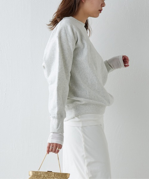 GALLARDAGALANTE（ガリャルダガランテ）の「ロゴ刺繍スウェット（スウェット・レディース・グレー/ホワイト・FREE）」の17枚目の写真