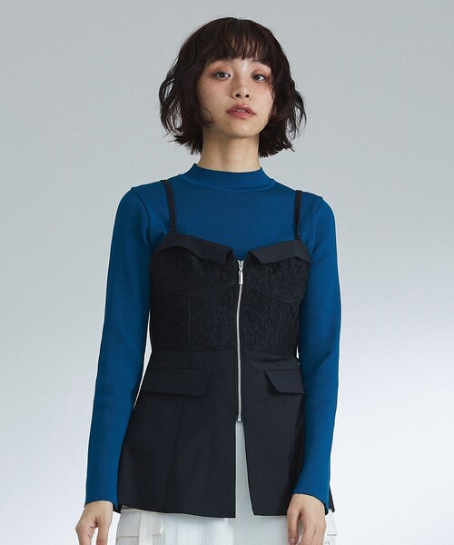 ユナイテッドトウキョウ UNITED TOKYO ビスチェ 新品未使用 オープンラップデザインビスチェ｜セットアップ/秋服