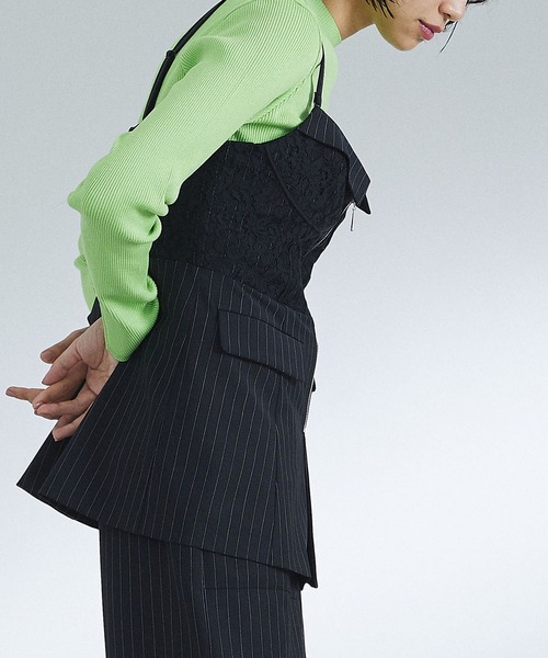 UNITED TOKYO（ユナイテッドトウキョウ）の「コンセクティブレースビスチェ（シャツ/ブラウス・レディース・ブラック/マルチ・FREE）」の5枚目の写真