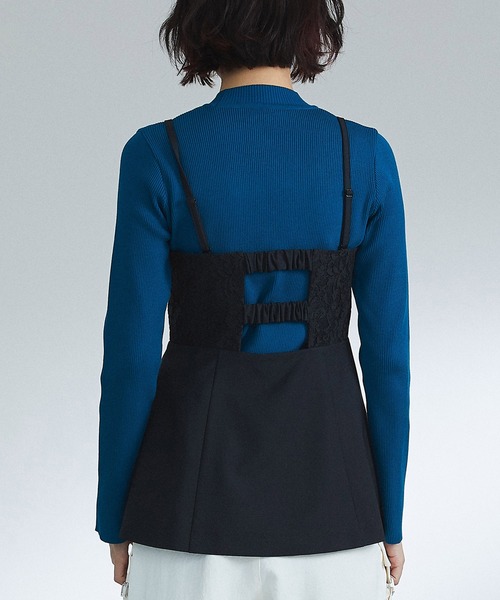 UNITED TOKYO（ユナイテッドトウキョウ）の「コンセクティブレースビスチェ（シャツ/ブラウス・レディース・ブラック/マルチ・FREE）」の13枚目の写真