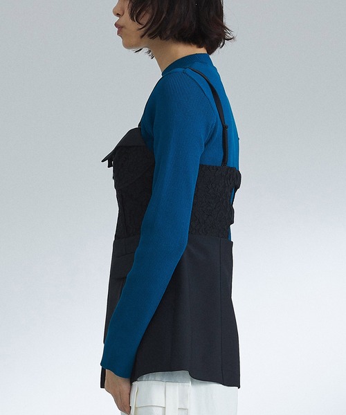 UNITED TOKYO（ユナイテッドトウキョウ）の「コンセクティブレースビスチェ（シャツ/ブラウス・レディース・ブラック/マルチ・FREE）」の9枚目の写真