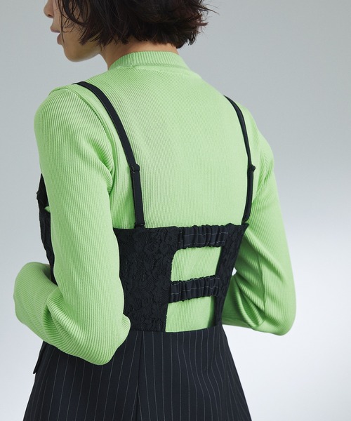 UNITED TOKYO（ユナイテッドトウキョウ）の「コンセクティブレースビスチェ（シャツ/ブラウス・レディース・ブラック/マルチ・FREE）」の10枚目の写真