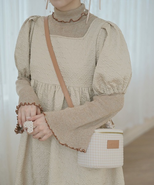 mimi toujours（ミミトゥジュール）の「2way マルチ バニティ ショルダー バッグ mimi toujours×wei3h（ショルダーバッグ・レディース・ベージュ系/ブルー系その他・フリー）」の5枚目の写真