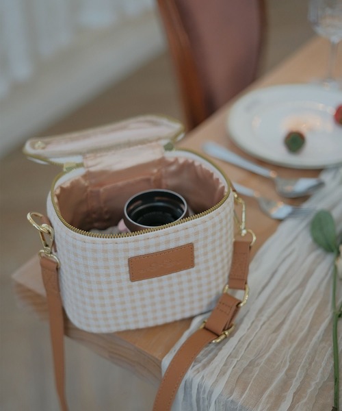 mimi toujours（ミミトゥジュール）の「2way マルチ バニティ ショルダー バッグ mimi toujours×wei3h（ショルダーバッグ・レディース・ベージュ系/ブルー系その他・フリー）」の8枚目の写真