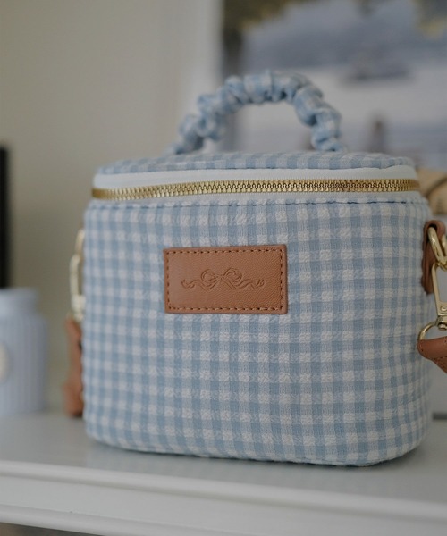 mimi toujours（ミミトゥジュール）の「2way マルチ バニティ ショルダー バッグ mimi toujours×wei3h（ショルダーバッグ・レディース・ベージュ系/ブルー系その他・フリー）」の14枚目の写真