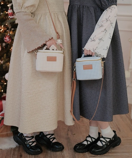 mimi toujours（ミミトゥジュール）の「2way マルチ バニティ ショルダー バッグ mimi toujours×wei3h（ショルダーバッグ・レディース・ベージュ系/ブルー系その他・フリー）」の16枚目の写真