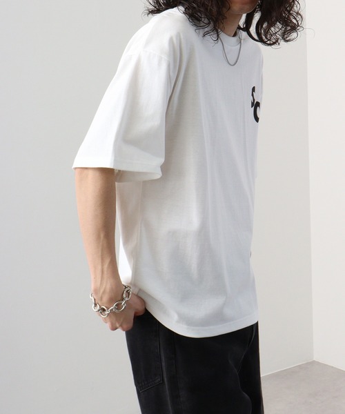 FUNALIVE(ファンアライブ)の「ワイド ダイスキューブ 半袖 Tシャツ(Tシャツ/カットソー・メンズ・オフホワイト/サックスブルー/ブラック・L/LL/M)」の5枚目の写真