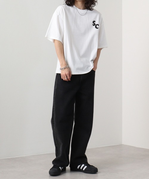 FUNALIVE(ファンアライブ)の「ワイド ダイスキューブ 半袖 Tシャツ(Tシャツ/カットソー・メンズ・オフホワイト/サックスブルー/ブラック・L/LL/M)」の6枚目の写真