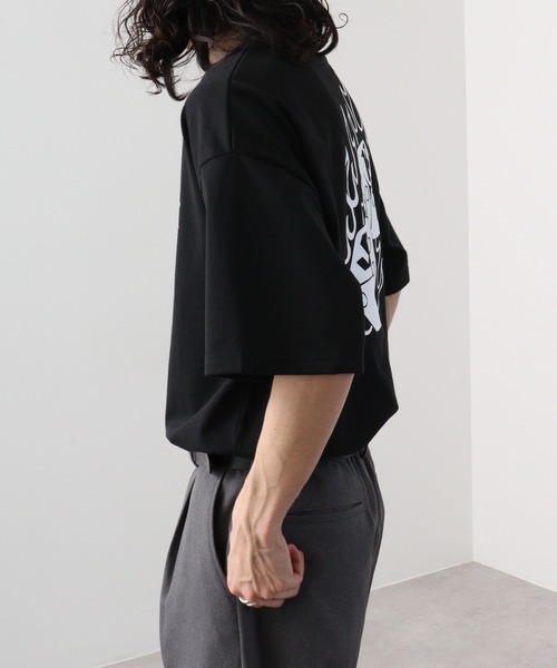 FUNALIVE(ファンアライブ)の「ワイド ダイスキューブ 半袖 Tシャツ(Tシャツ/カットソー・メンズ・オフホワイト/サックスブルー/ブラック・L/LL/M)」の9枚目の写真