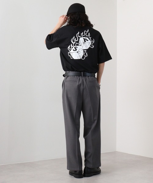 FUNALIVE(ファンアライブ)の「ワイド ダイスキューブ 半袖 Tシャツ(Tシャツ/カットソー・メンズ・オフホワイト/サックスブルー/ブラック・L/LL/M)」の13枚目の写真