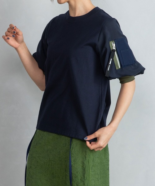 マルシャルテル　ミリタリートップス　M−1 【現行商品】 別注】MA-1 STYLE MILITARY SLEEVE TOPS - MARECHAL TERRE