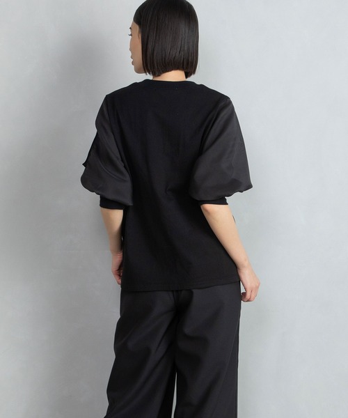 MARECHAL TERRE(マルシャルテル)の「MA-1スリーブトップス(Tシャツ/カットソー・レディース・オフホワイト/ブラック/ネイビー/ベージュ・MEDIUM)」の22枚目の写真