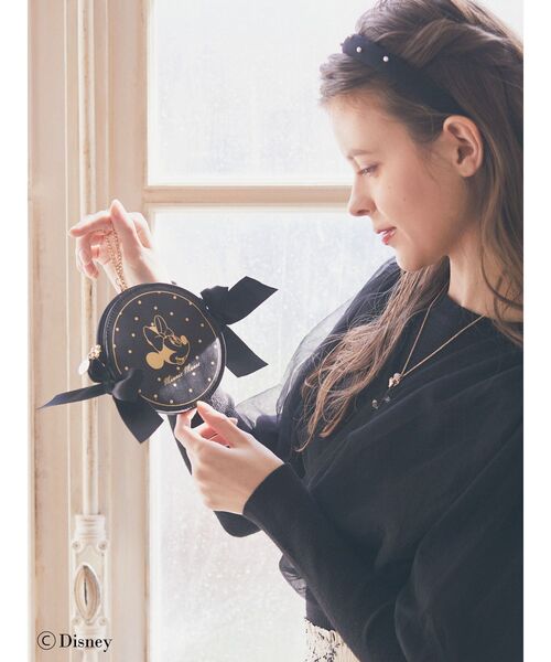 Maison de FLEUR（メゾンドフルール）の「Minnie　Mouse/コインケース（コインケース・レディース・ブラック/ライトピンク・FREE）」の15枚目の写真