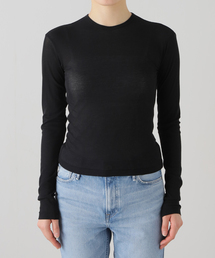 【babaco/ババコ】Twisted cotton back tied longslee ロングスリーブTシャツ