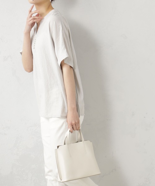 FOUND GOOD（ファウンドグッド）の「ゴウヒ2WAYバッグ（ハンドバッグ・レディース・ブラック/ベージュ/アイボリー/イエロー系5/ブラウン系1/グリーン系2・FREE）」の7枚目の写真