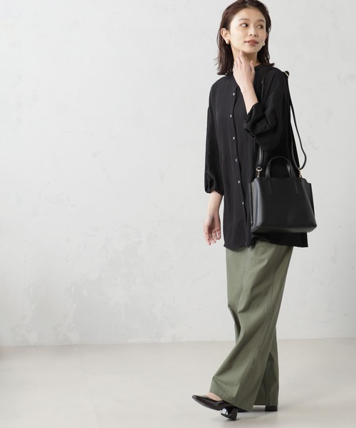 FOUND GOOD（ファウンドグッド）の「ゴウヒ2WAYバッグ（ハンドバッグ・レディース・ブラック/ベージュ/アイボリー/イエロー系5/ブラウン系1/グリーン系2・FREE）」の9枚目の写真