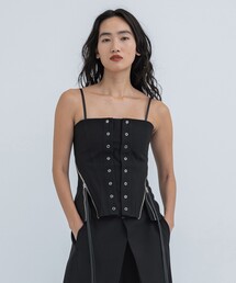 STUDIOUS | 【STUDIOUS/ステュディオス】フェイクリネンビスチェ(キャミソール)