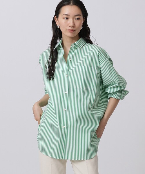 GALLEST（ギャレスト）の「◆ビッグフォルムシャツ（シャツ/ブラウス・レディース・ライトブルー/イエロー系その他/グリーン系その他4/ブルー系その他4/ホワイト系・38/34）」の3枚目の写真