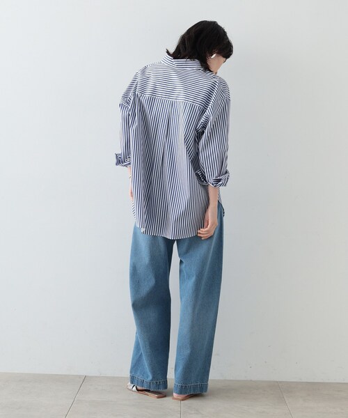 GALLEST（ギャレスト）の「◆ビッグフォルムシャツ（シャツ/ブラウス・レディース・ライトブルー/イエロー系その他/グリーン系その他4/ブルー系その他4/ホワイト系・38/34）」の9枚目の写真