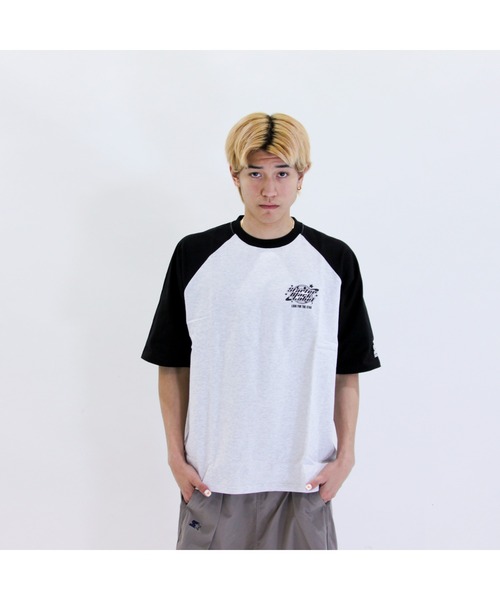 STARTER（スターター）の「天竺ラグランプリント半袖Tシャツ（Tシャツ/カットソー・メンズ・ホワイト×ブラック/ホワイト×グリーン/チャコールグレー・XL/M/L）」の17枚目の写真
