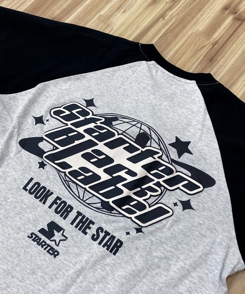 STARTER（スターター）の「天竺ラグランプリント半袖Tシャツ（Tシャツ/カットソー・メンズ・ホワイト×ブラック/ホワイト×グリーン/チャコールグレー・XL/M/L）」の22枚目の写真