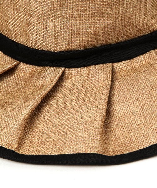 LAKOLE（ラコレ）の「ジュート風フリルハット / 107811（ハット・レディース・ブラック/ベージュ・FREE）」の20枚目の写真