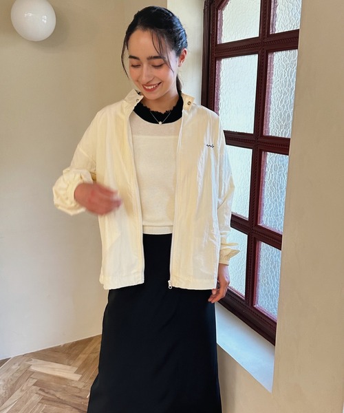 aimoha(アイモハ)の「スタンドネックブルゾン(ブルゾン・レディース・ベージュ/ブラック・LARGE/MEDIUM/SMALL)」の19枚目の写真