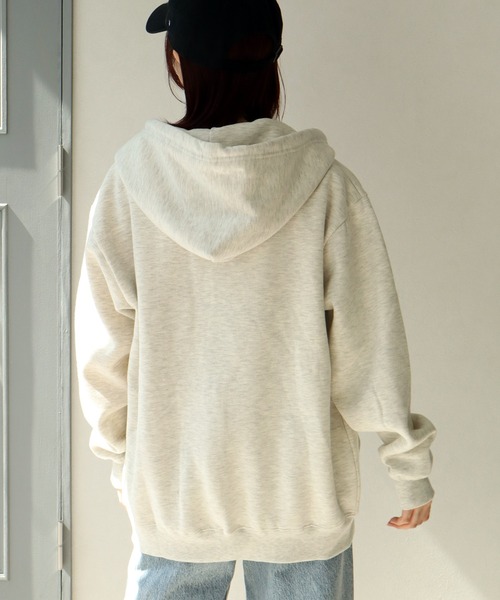 GERRY(ジェリー)の「【GERRY/ジェリー】裏起毛 ワンポイント刺繍ロゴ ジップアップパーカー(パーカー・メンズ・アッシュグレー/ネイビー/オートミール/ブラック・LL/L/M)」の12枚目の写真
