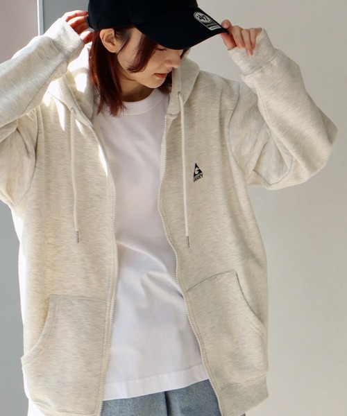 GERRY(ジェリー)の「【GERRY/ジェリー】裏起毛 ワンポイント刺繍ロゴ ジップアップパーカー(パーカー・メンズ・アッシュグレー/ネイビー/オートミール/ブラック・LL/L/M)」の9枚目の写真