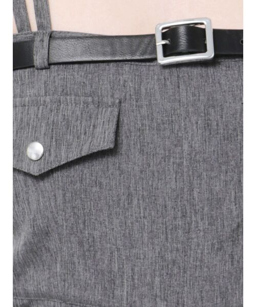 EMODA（エモダ）の「サイドカットポケットオールインワン（つなぎ/オールインワン・レディース・グレー/ベージュ/ブラック・MEDIUM/SMALL）」の14枚目の写真