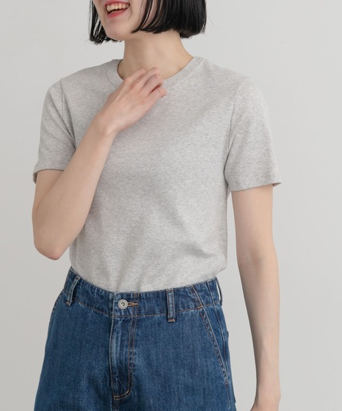 PETIT BATEAU(プチバトー)の「PETIT BATEAU MC COL ROND(Tシャツ/カットソー・レディース・ライトグレー/ホワイト/ネイビー・SMALL/X-SMALL/MEDIUM)」の19枚目の写真