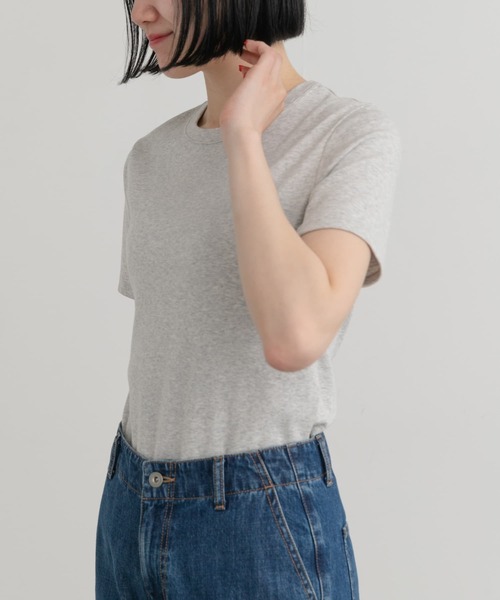 PETIT BATEAU(プチバトー)の「PETIT BATEAU MC COL ROND(Tシャツ/カットソー・レディース・ライトグレー/ホワイト/ネイビー・SMALL/X-SMALL/MEDIUM)」の20枚目の写真