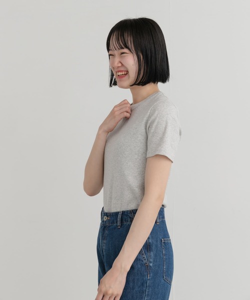 PETIT BATEAU(プチバトー)の「PETIT BATEAU MC COL ROND(Tシャツ/カットソー・レディース・ライトグレー/ホワイト/ネイビー・SMALL/X-SMALL/MEDIUM)」の22枚目の写真