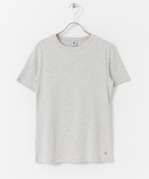 PETIT BATEAU(プチバトー)の「PETIT BATEAU MC COL ROND(Tシャツ/カットソー・レディース・ライトグレー/ホワイト/ネイビー・SMALL/X-SMALL/MEDIUM)」の7枚目の写真