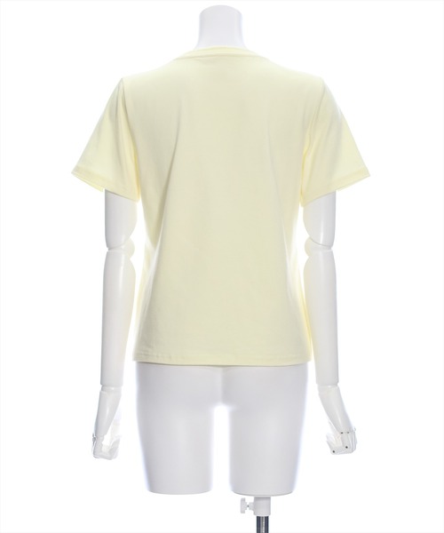 clear（クリア）の「猫プリント半袖Tシャツ≪2024SS≫（Tシャツ/カットソー・レディース・オフホワイト/ライトピンク/イエロー系その他・F）」の15枚目の写真
