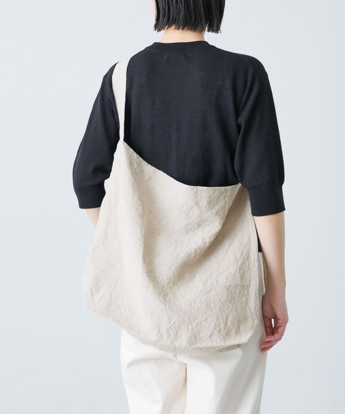 かぐれ(カグレ)の「リネンショルダーバッグ(ショルダーバッグ・レディース・ミント/レッド/ナチュラル/ブラック・FREE)」の3枚目の写真