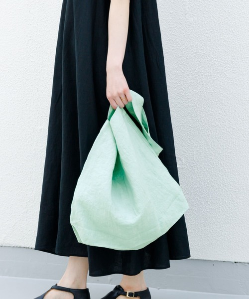 かぐれ(カグレ)の「リネンショルダーバッグ(ショルダーバッグ・レディース・ミント/レッド/ナチュラル/ブラック・FREE)」の1枚目の写真