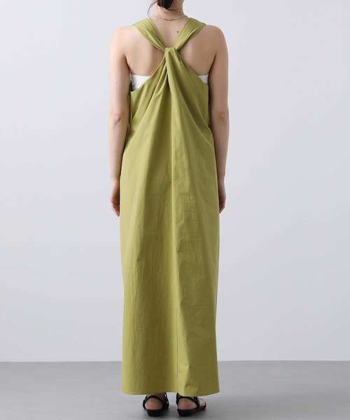 CLOCHE（クロシェ）の「ＢタックＡラインジャンスカ（ジャンパースカート・レディース・ブラック/黄緑系・FREE）」の8枚目の写真