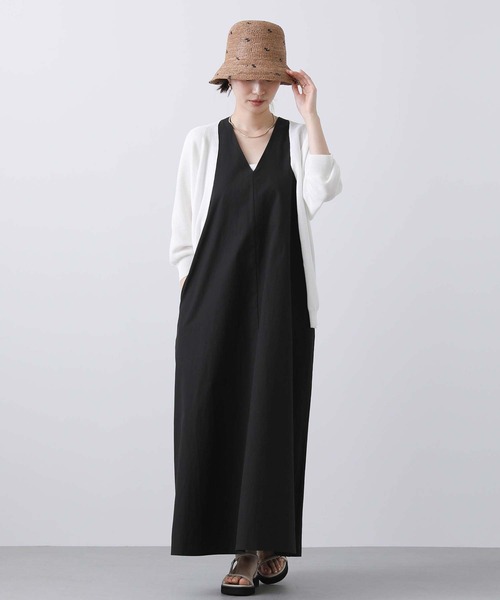 CLOCHE（クロシェ）の「ＢタックＡラインジャンスカ（ジャンパースカート・レディース・ブラック/黄緑系・FREE）」の21枚目の写真