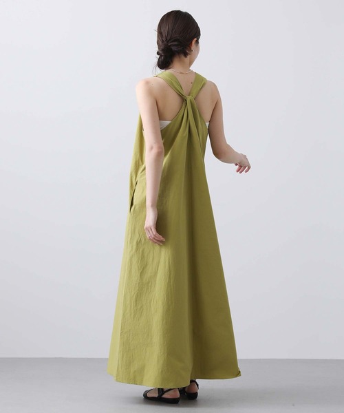 CLOCHE（クロシェ）の「ＢタックＡラインジャンスカ（ジャンパースカート・レディース・ブラック/黄緑系・FREE）」の17枚目の写真