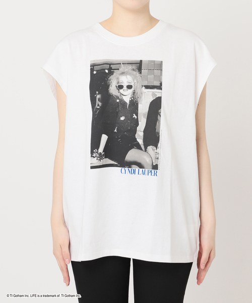 JOURNAL STANDARD（ジャーナルスタンダード）の「【LIFE PICTURE COLLECTION】ノースリーブTシャツ（Tシャツ/カットソー・レディース・ホワイト×ホワイト/ホワイト系その他・FREE）」の6枚目の写真