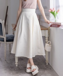 clear | ハートジャガードタックフレアスカート≪2024SS新作≫(スカート)