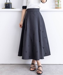 clear | ハートジャガードタックフレアスカート≪2024SS新作≫(スカート)