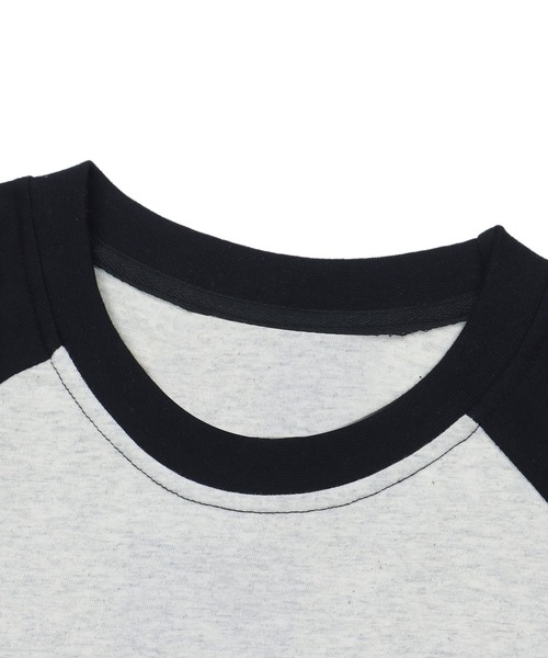 HOOK（フック）の「HOOK -select-　アメカジ英字プリントラグランスリーブビッグTEE (SS)（Tシャツ/カットソー・メンズ・ブルー/スモークグレー・M/L/XL）」の13枚目の写真